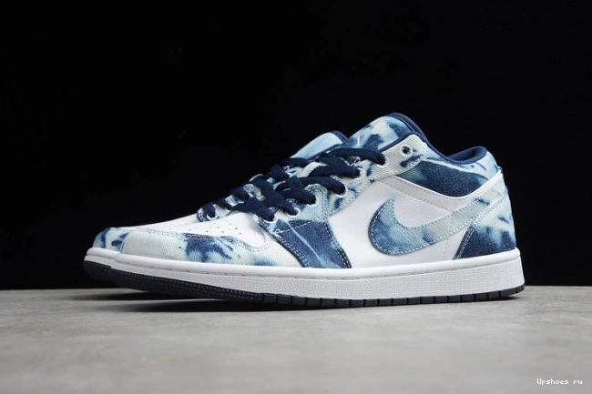 Washed Denim Jordan Low 1 CZ8455-100 1115